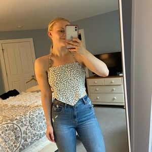 Abercrombie Halter Scarf Top (removable strap)